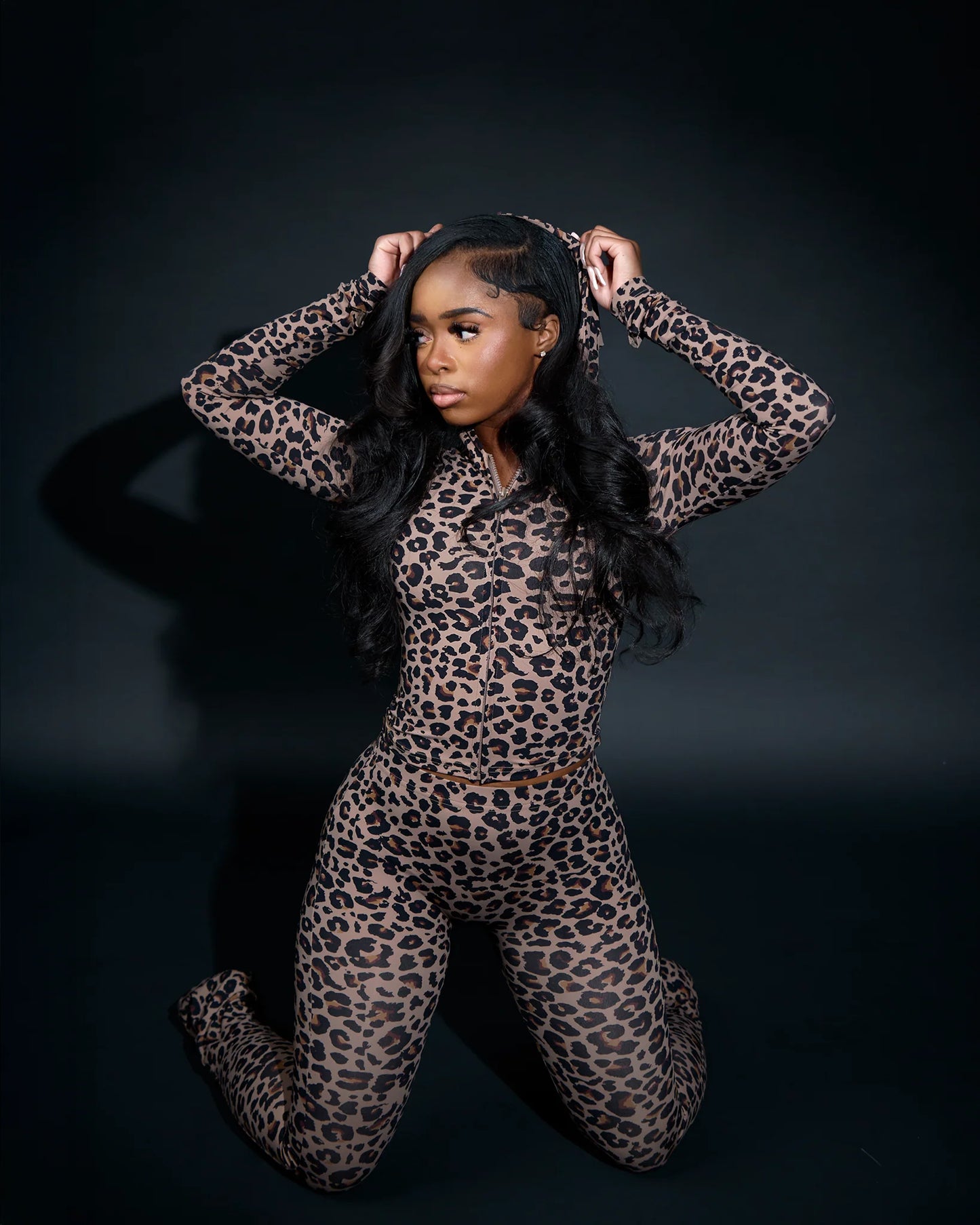 Leopard Hoodie Set