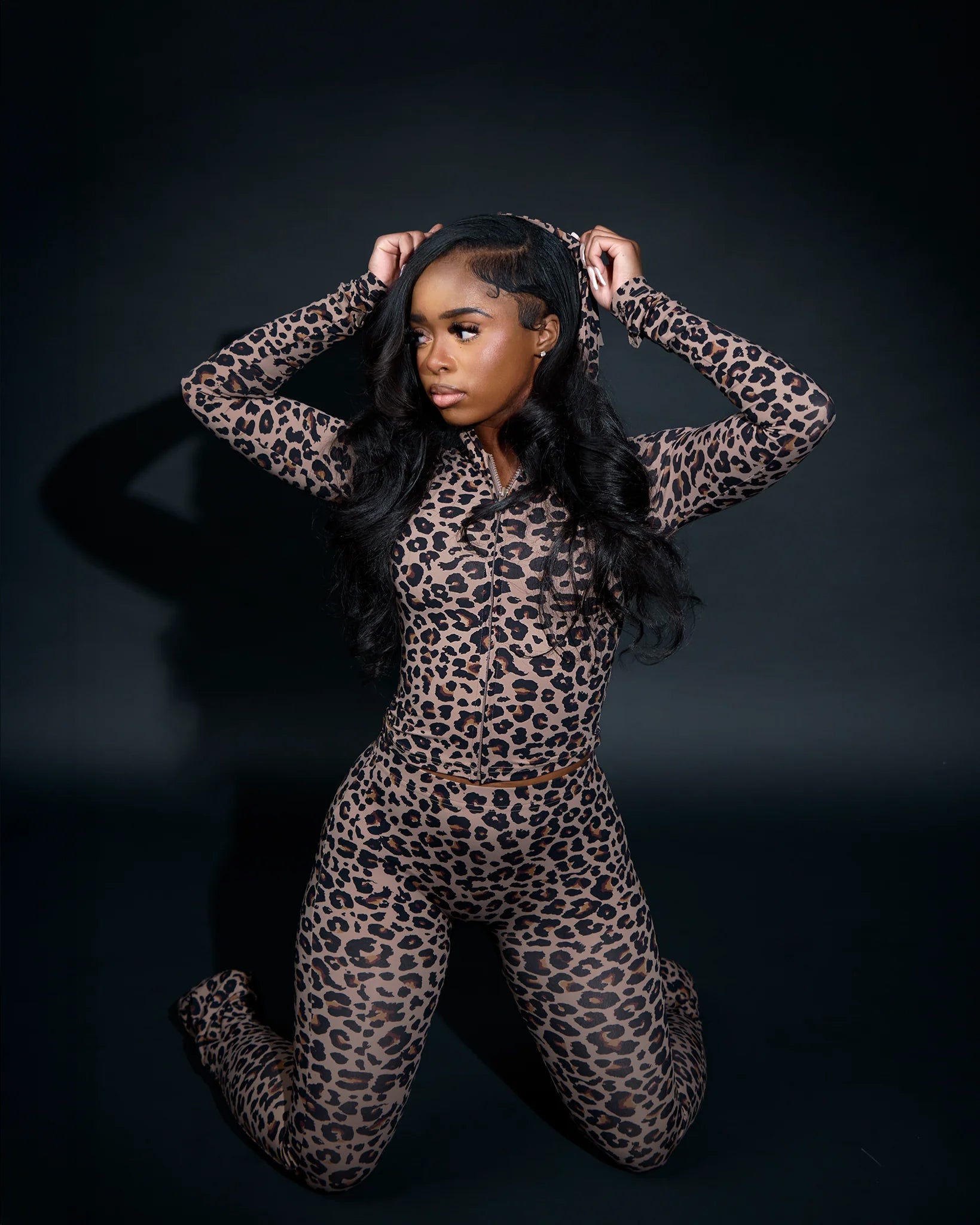 Leopard Hoodie Set